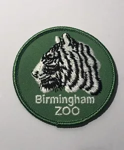 Parche de tigre blanco del zoológico de Birmingham - recuerdo de parche de zoológico vintage - Imagen 1 de 2