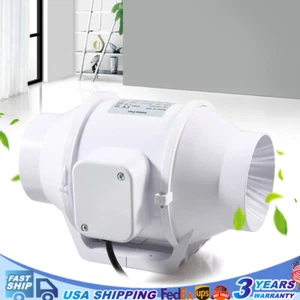 4in Kitchen Duct Exhaust Fan Ventilation Smoke Fume Extractor Fan Air Cooling - Picture 1 of 24