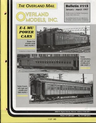 catalogo rivista OVERLAND MODELS MAIL Bulletin 115 1997 + prices USD      E   bb - Image 1 of 2