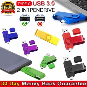 Memoria USB tipo C 3.0 OTG USB C Flash Drive 128 GB 64 GB 32 GB 16 GB 8 GB - Imagen 1 de 18