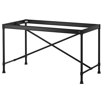 IKEA KARPALUND Tischgestell Metall Schwarz neu - Bild 1 von 3