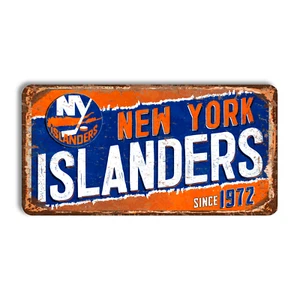 Metal sign New York Islanders vintage New York Islanders NHL NEW YORK ISLANDERS - Picture 1 of 10