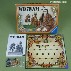 Wigwam - Komplett Top! Vintage-Brettspiel von Ravensburger ©1977 Holz ab 8 Jahre - Bild 1 von 5