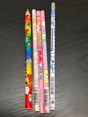 5 Hello Kitty 铅笔 2 HB 彩色燕尾服 Sam Little Twin Stars 2012 2013 Sanrio — 第 1/4 张图片