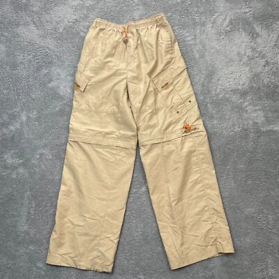 VTG One Tough Brand Pants Boys 14/16 Beige OTB Convertible Cargo Pocket y2k 90s - Image 1 of 4