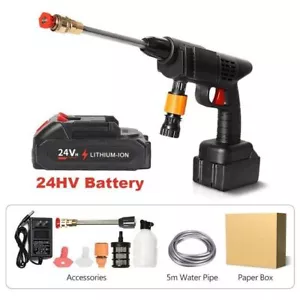 Elektrischer kabelloser Hochdruckreiniger Waschmaschine Wasserpistole Autowäsche tragbar - Bild 1 von 6