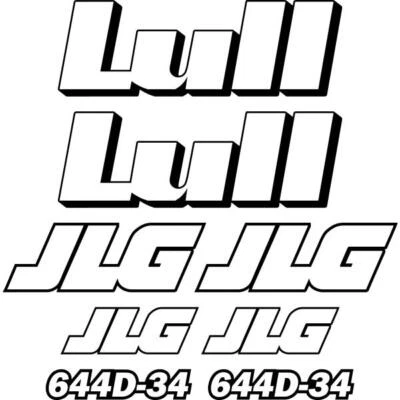 JLG Lull 644D-34 Decals Stickers Repro Kit