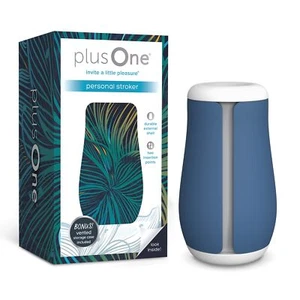 plusOne Penis Stroker Sex Toy for Men - Skin-Like Premium Silicone, Waterproof, - Picture 1 of 6
