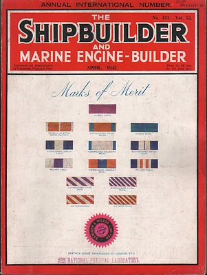 the shipbuilder & marine engine - builder. april 1945. launching of ships - Image 1 of 3