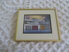Framed Winter Airing Quilt Print #6 In Series Of 7 - 11-1/4" X 9-1/4"