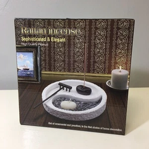 Yin und Yang Rattan Räucherstäbchen edel & elagant Kerze Sand Räucherstein - Bild 1 von 3