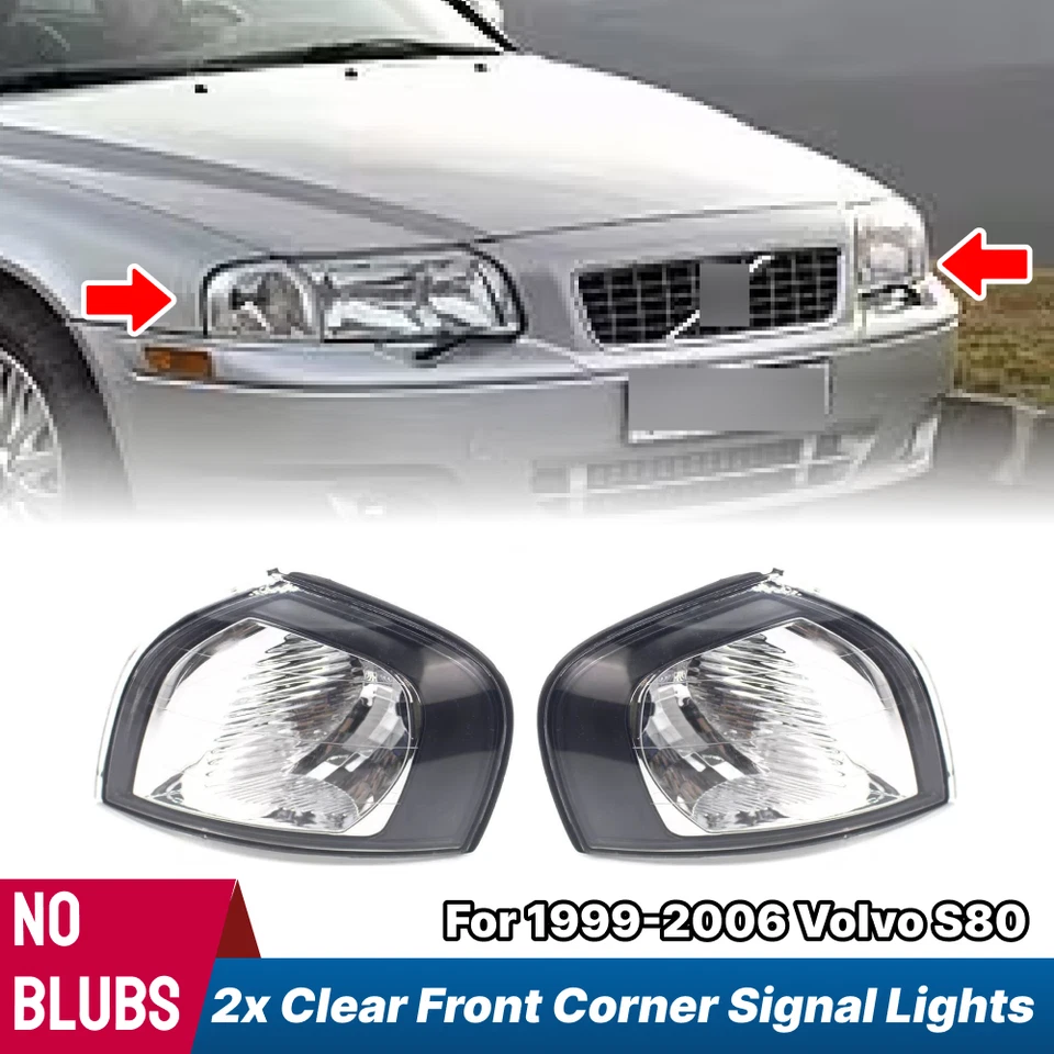 Carcasa de luz de señal de giro de señal de giro de parachoques delantero para Volvo S80 1999-06 Foto 1 de 4
