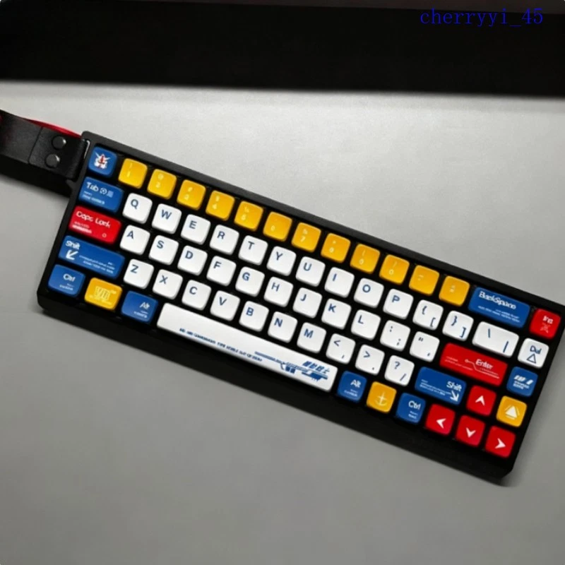 Interruptor magnético Gundam RX-78-2 5 lados retroiluminado teclado sublimación térmica Foto 1 de 4