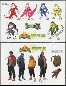 MMPR / TMNT II #5 ~ 2023 SDCC variant cover set ~ BOOM! - Picture 1 of 7