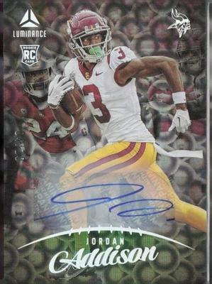 2023 Luminance Football Jordan Addison #107 Rookie Autograph #4/10 USC - Image 1 of 2