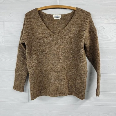 Vintage Made Specially By Wallace Brown Wool Blend Sweater Womens Size XS - Image 1 of 4