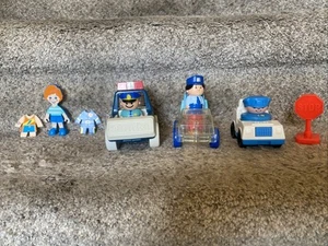 Vintage 10 Piece Toy Police And Police Car Bundle - Picture 1 of 17