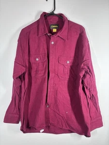 Cabelas Shirt Mens Size XL Heavy Weight Long Sleeve Gray Pockets - Picture 1 of 5