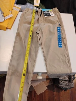  HURLEY PERFORMANCE STRETCH TAPERED FIT ELASTIC CUFF Pants 10/12 - Image 1 of 4