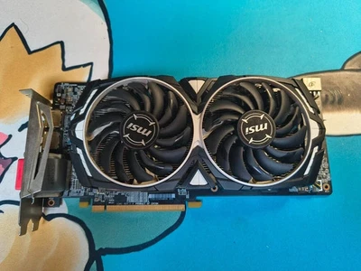 MSI Radeon RX 580 Armor 8GB OC GDDR5 GPU scheda video in ottime condizioni - Immagine 1 di 4