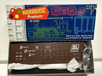 Roundhouse HO Scale SCL Seaboard 50' Waffle Box Car Kit #90928 - Image 1 of 3