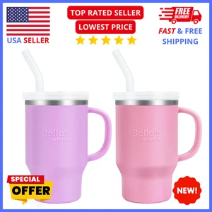 Toddler Sippy Cup 9oz – Leak-Proof Stainless Steel Silicone Tumbler, 2-Pack - Picture 1 of 9