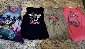 Justice Girls Summer Tops Size (6/7) Bright Colorful From Original Justice Lot 4 - Picture 1 of 14