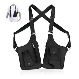 Bolso axila de doble hombro para hombre, bolso antirrobo con doble correa para el hombro... - Imagen 1 de 7