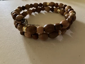 Jerusalem Holz Perlen Armband - Bild 1 von 2
