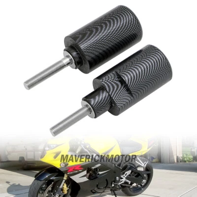 No Cut Frame Slider Crash Protector For 2004 2005 Suzuki GSXR 600 GSXR750 Carbon - Image 1 of 4