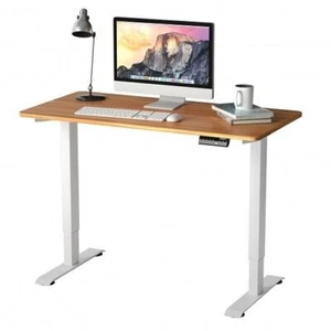 Electric Height Adjustable Standing Desk with Memory Controller-Black - Picture 1 of 12