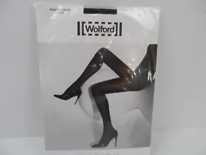 Wolford Velvet De Luxe 66 Women's Black Tights - Size Small - NEW - Picture 1 of 4