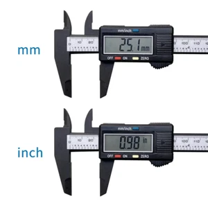 150mm Digital Caliper Carbon Fiber Vernier Micrometer Measuring Tool - Picture 1 of 6