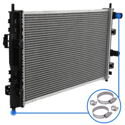 Radiator with Universal Oil Hose Clamps Kit for 2001-2005 2006 Chrysler Sebring - Image 1 of 4