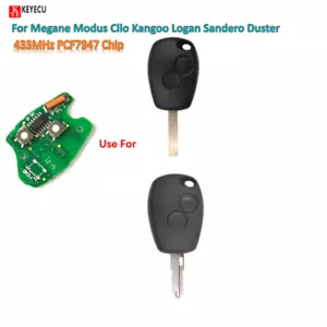 2 Buttons Remote Control Key board For Renault Duster Modus Clio 3 Twingo DACIA - Picture 1 of 2
