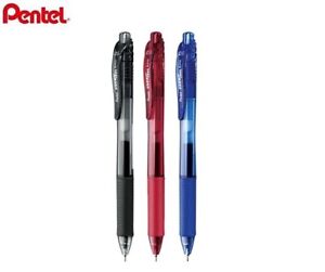 Pentel Energel X BLN105 schwarz/blau/rot Gel Tinte Tintenroller Kugelschreiber Click Top 0,5 mm