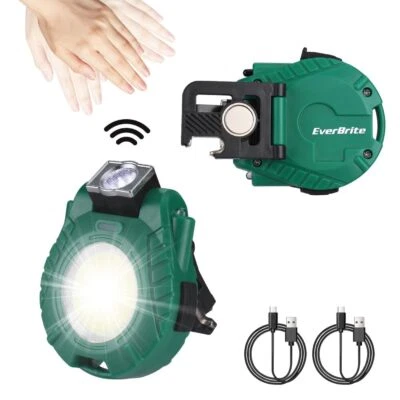 EverBrite 2Pack Rechargeable COB Keychain Work Light Magnetic Flashlight 6 Modes - Image 1 of 4