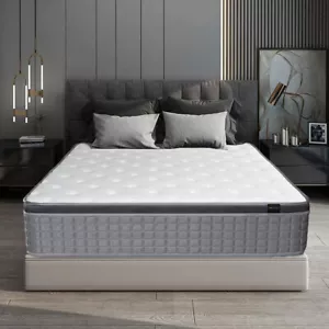 12 Inch King Size Hybrid Mattress Gel Memory Foam Pocket Spring Bed in a Box - Picture 1 of 12