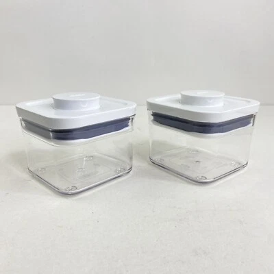 OXO Pop Contenedor Pequeño Cuadrado Mini (0,4 Qt) Juego de 2 Foto 1 de 4