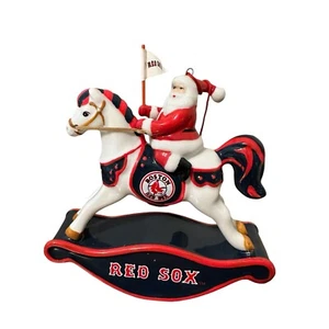 2007 Boston Red Sox Danbury Mint Santa’s Schaukelpferd Weihnachtsschmuck Box - Bild 1 von 7