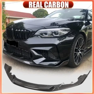 For 19-21 BMW F87 M2 Competition REAL CARBON FIBER Front Bumper Lip Spoiler Chin - Picture 1 of 16
