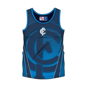 Carlton Blues Official AFL Team Logo Sublimated Singlet Polyester Summer 3636 - Picture 1 of 2