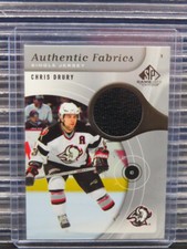 2005-06 SP Game Used Chris Drury Authentic Fabrics Game Used Jersey #AF-CD
