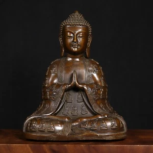 Antique Pure Copper Hundred Robes Shakyamuni - Picture 1 of 10