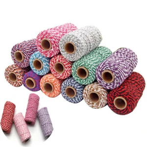 Rope Cotton 100m Gift Crafts Christmas Tags Wrap Handmade Twine Bakers String - Picture 1 of 29