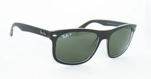 GAFAS DE SOL RAY BAN RB4226 6052/9A NEGRAS SOBRE TRANSPARENTES POLARIZADAS VERDES WAYFARER - Imagen 1 de 6