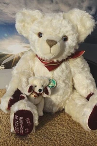 original Hermann Coburg Teddy 42 cm ohne Zertifikat * Mami mit Kind * TOP - Bild 1 von 11