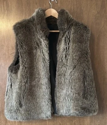 Chaleco reversible de piel sintética marrón talla grande Blassport vintage resistente a la intemperie Foto 1 de 4