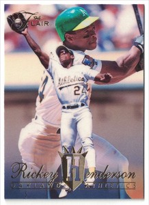 1994 Flair #331 Rickey Henderson Oakland Athletics