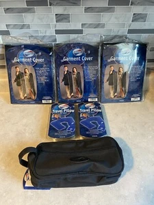 American Tourister (Lot Of 6) Toiletry Travel Bag, Travel Pillow, Garment Cover! - Picture 1 of 7